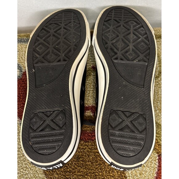 Converse Unisex CT All Star Patent Low Black Sneakers Mens 10 Women 12 - Picture 6 of 8